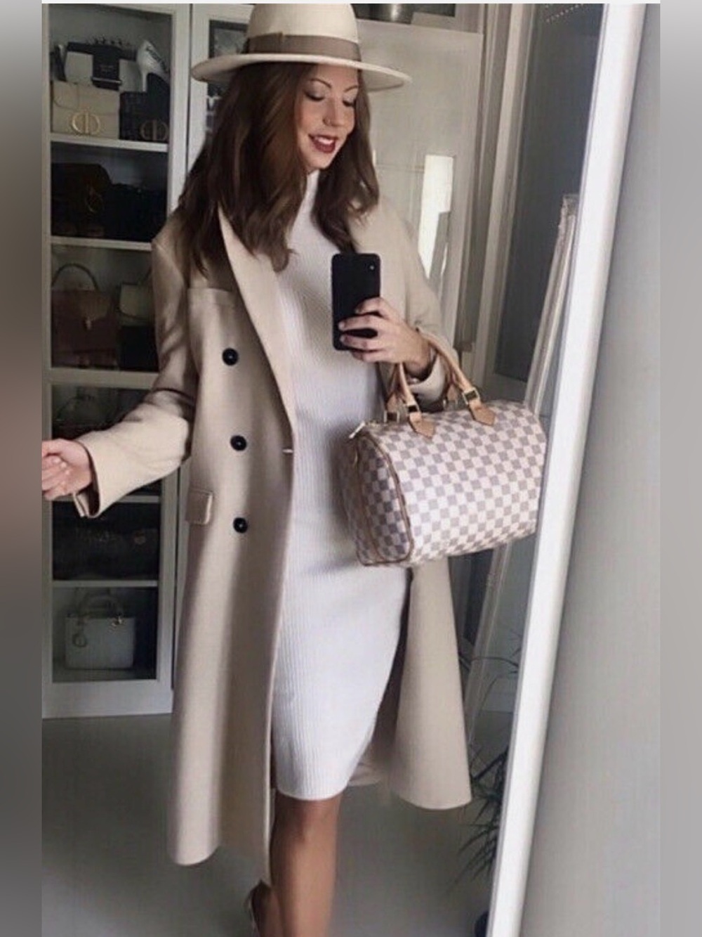 NWOT Zara wool double breasted wool blend coat sand - Picture 4 of 10